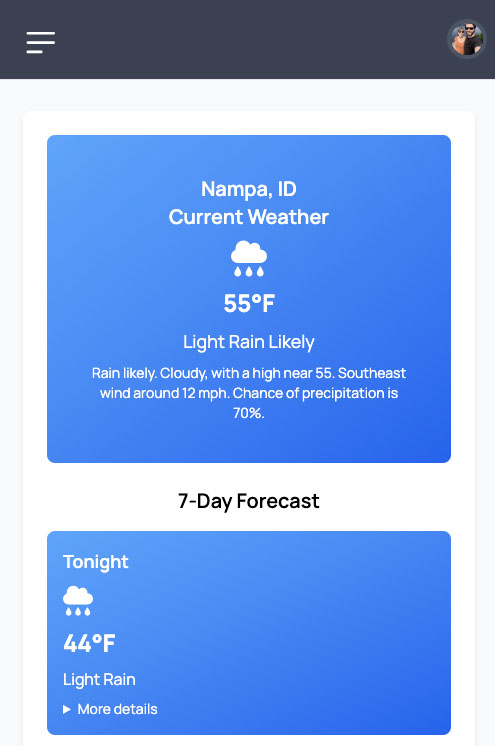 Get local weather